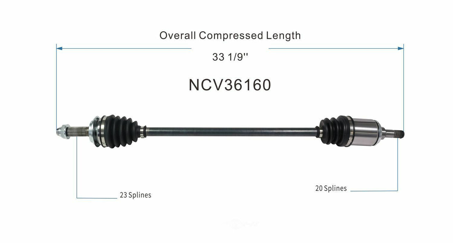 GSP North America NCV36160 CV Axle Assembly