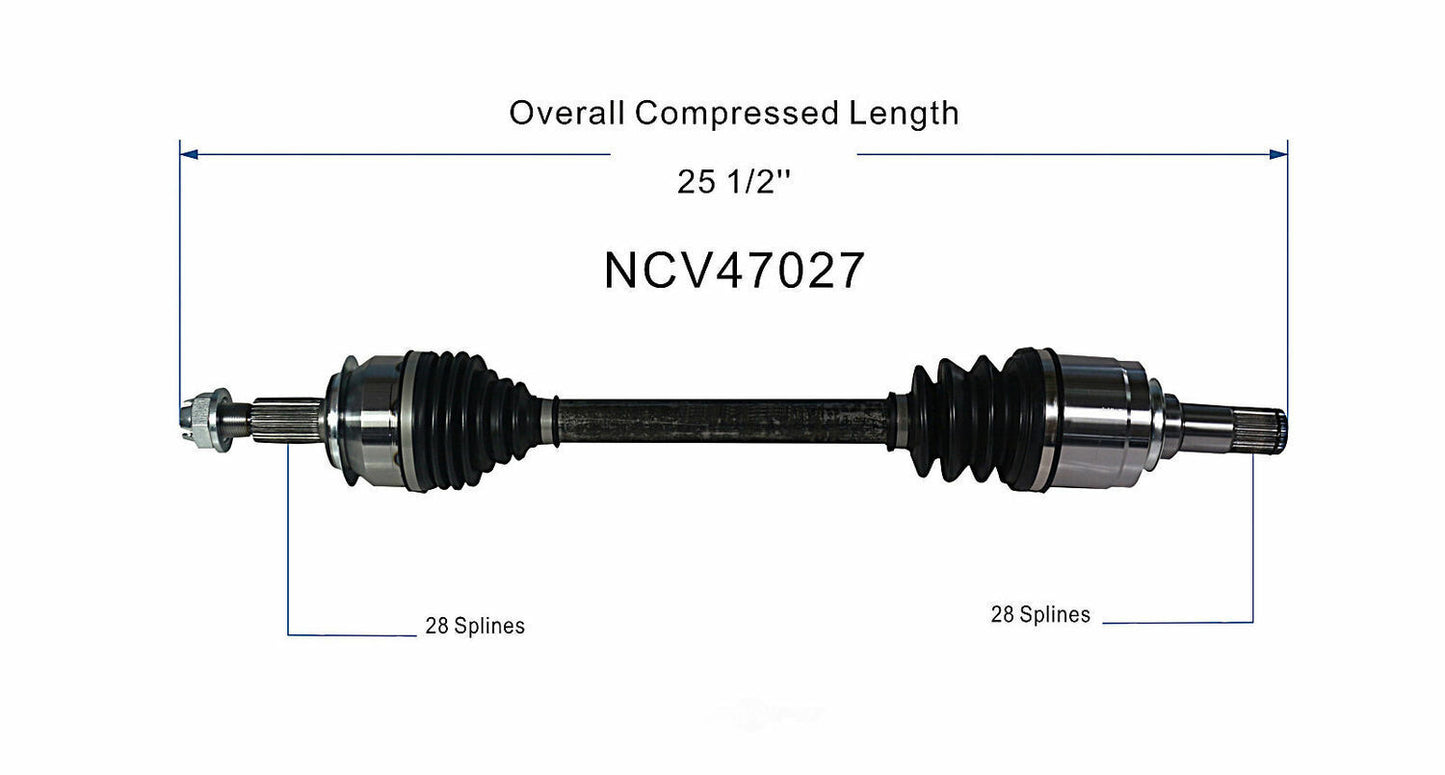 GSP North America NCV47027 CV Axle Assembly