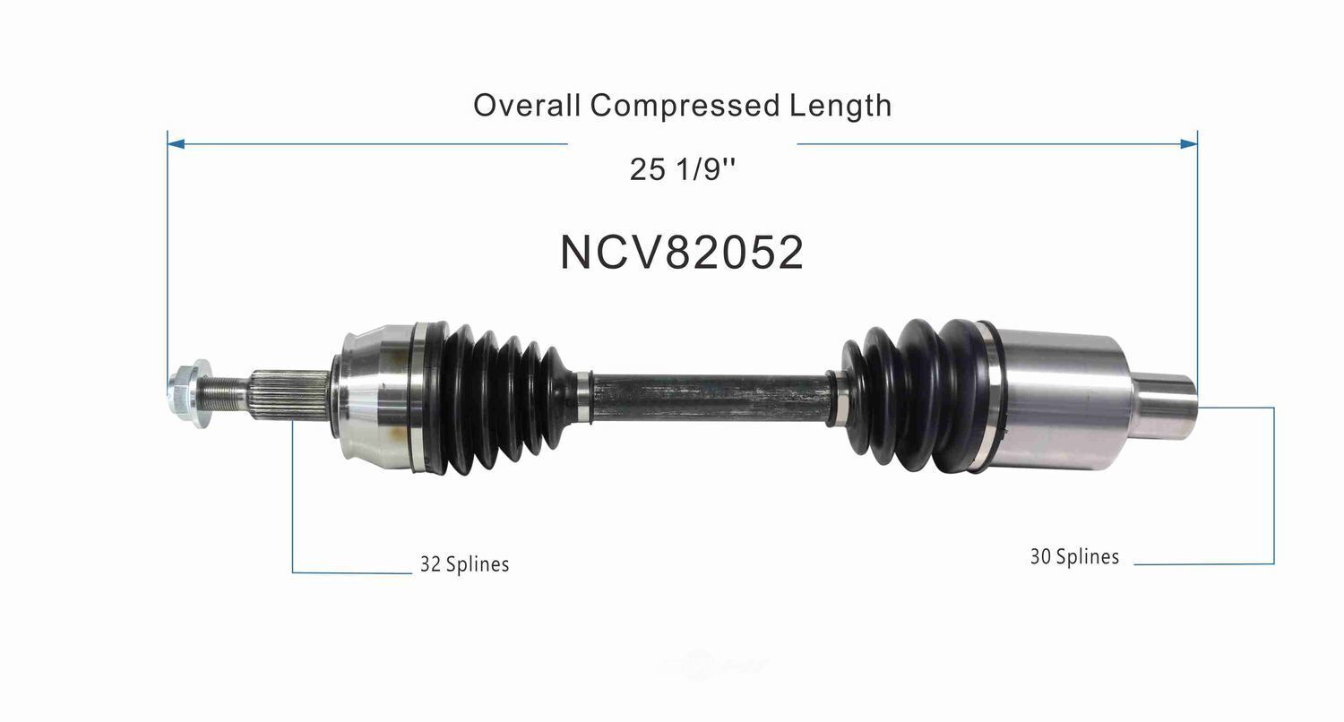 GSP North America NCV82052 CV Axle Assembly
