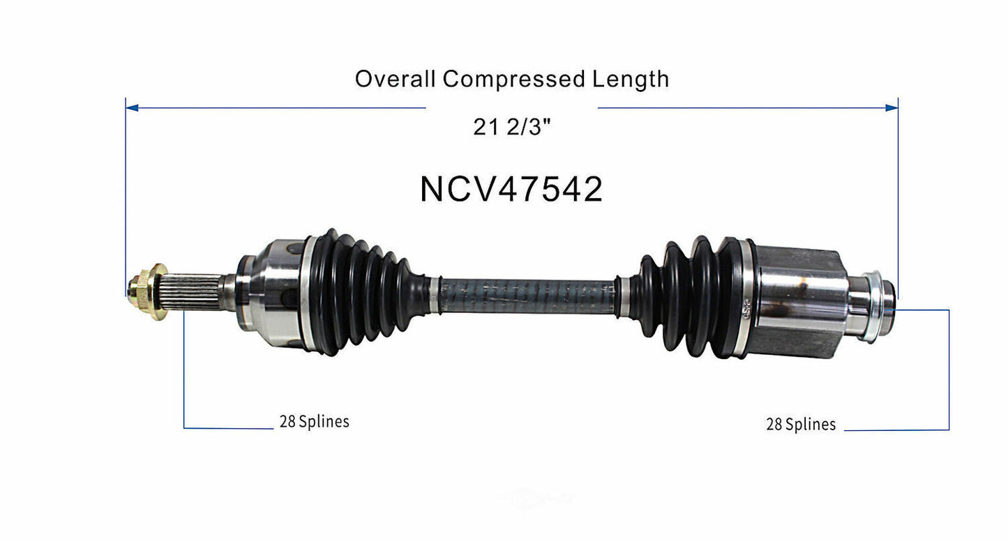 GSP North America NCV47542 CV Axle Assembly