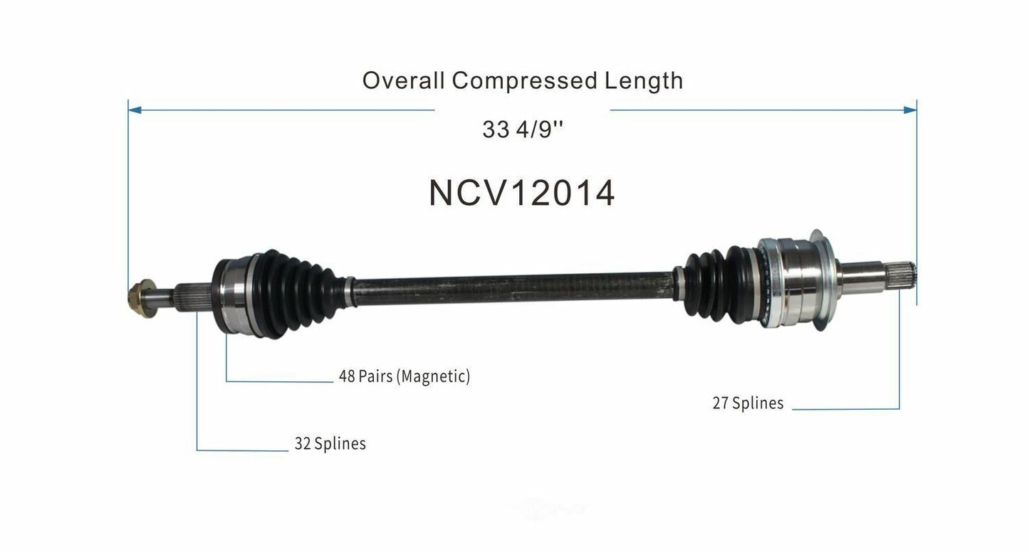 GSP North America NCV12014 CV Axle Assembly