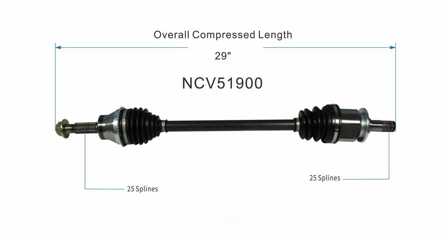 GSP North America NCV51900 CV Axle Assembly