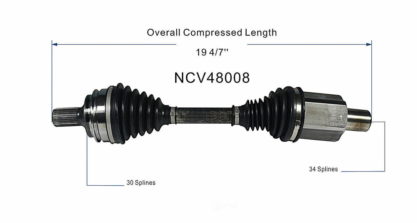 GSP North America NCV48008 CV Axle Assembly