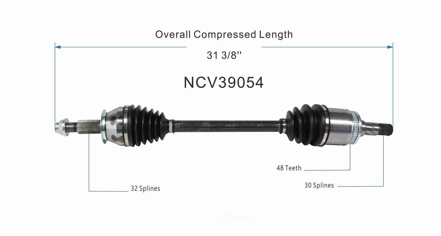 GSP North America NCV39054 CV Axle Assembly