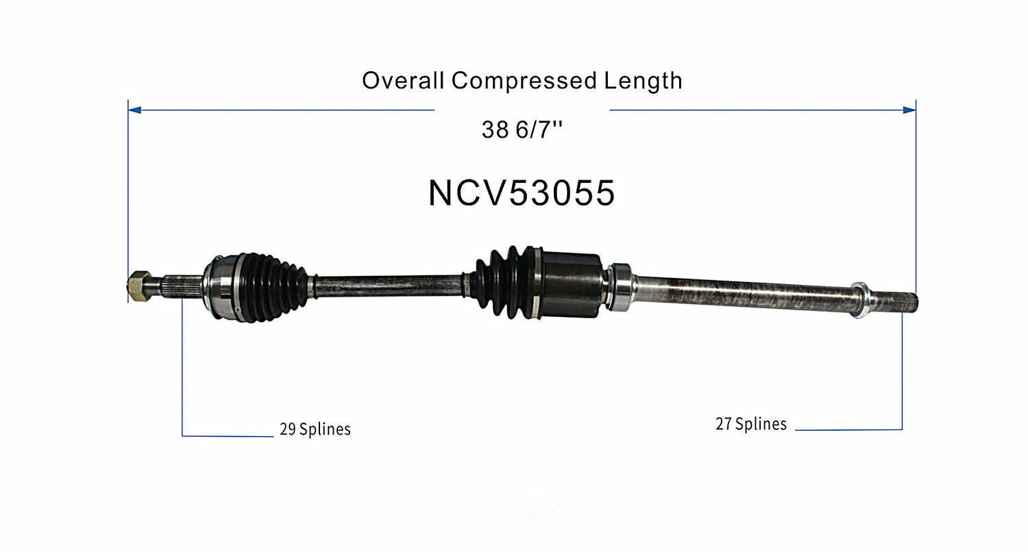 GSP North America NCV53055 CV Axle Assembly
