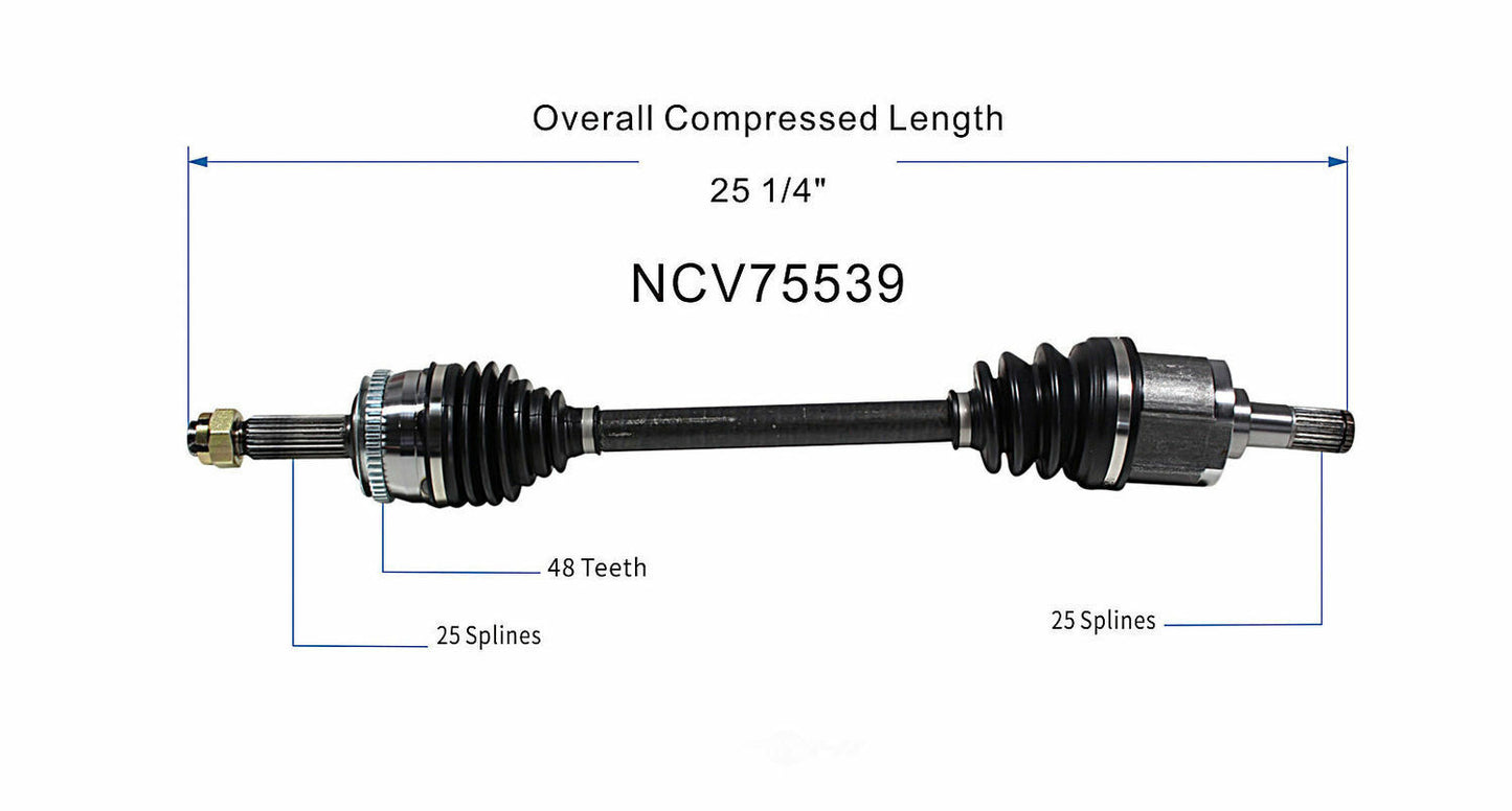 GSP North America NCV75539 CV Axle Assembly