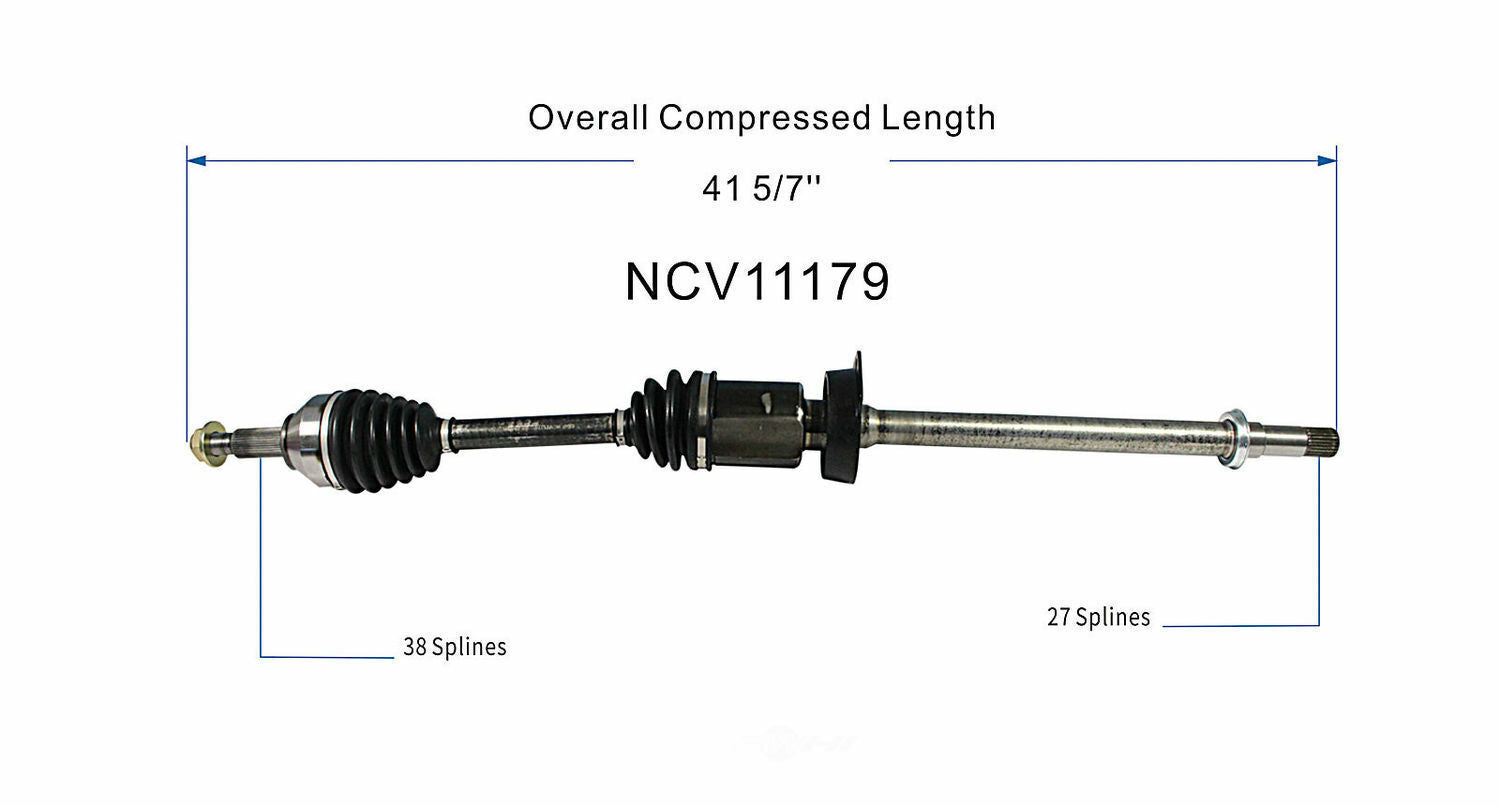 GSP North America NCV11179 CV Axle Assembly