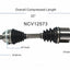GSP North America NCV12573 CV Axle Assembly