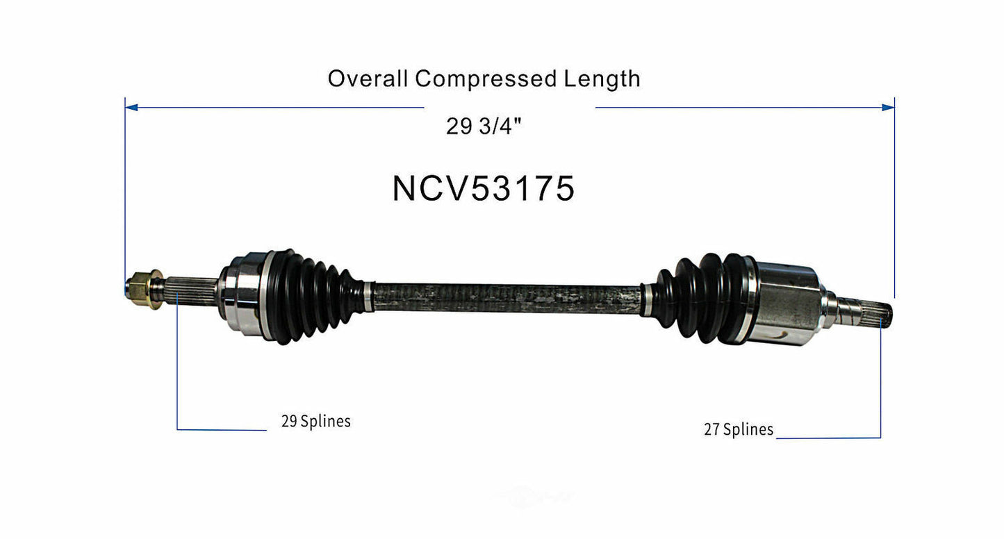 GSP North America NCV53175 CV Axle Assembly