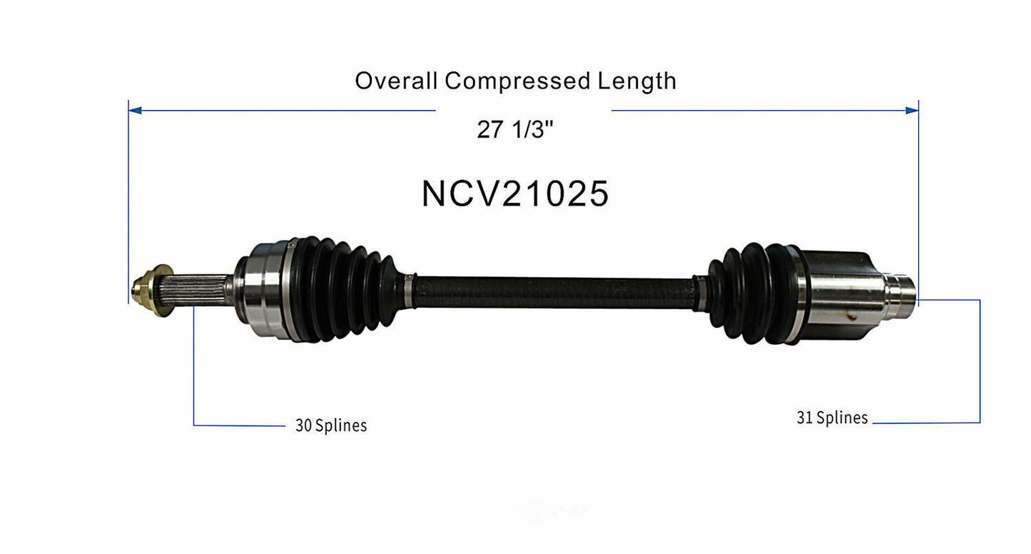 GSP North America NCV21025 CV Axle Assembly