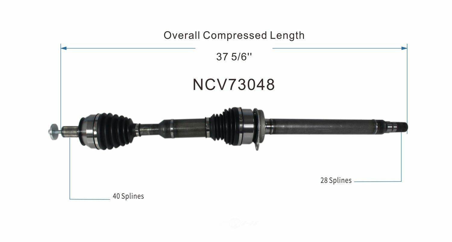 GSP North America NCV73048 CV Axle Assembly