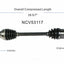 GSP North America NCV53117 CV Axle Assembly