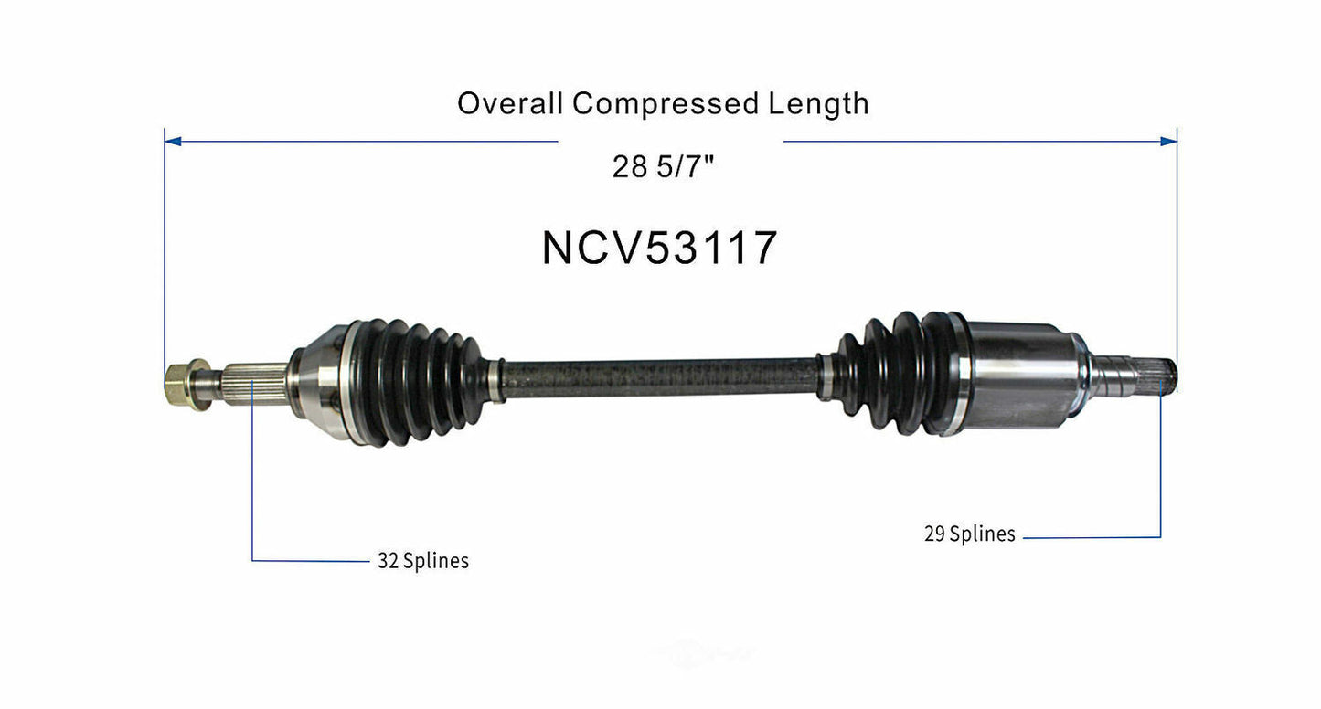 GSP North America NCV53117 CV Axle Assembly