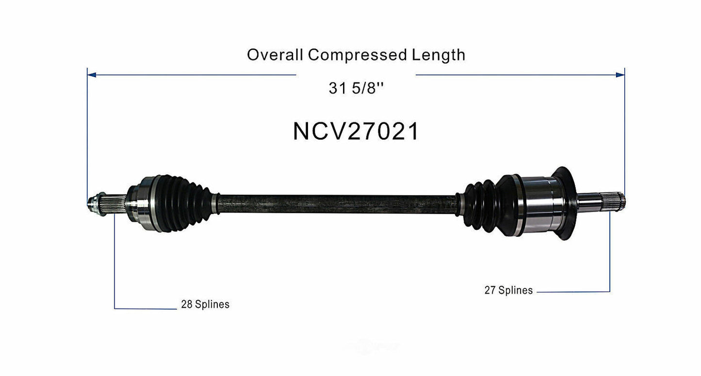 GSP North America NCV27021 CV Axle Assembly