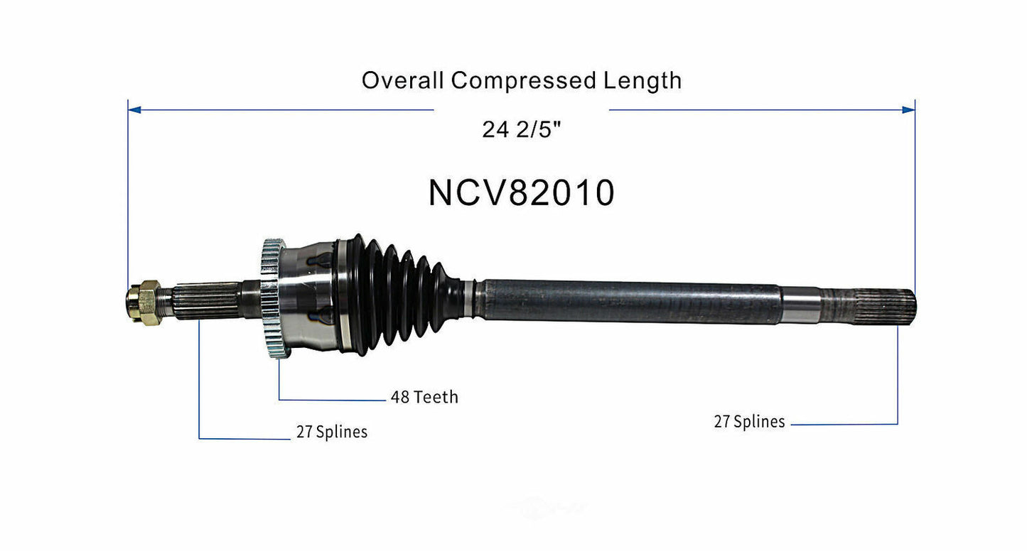 GSP North America NCV82010 CV Axle Assembly