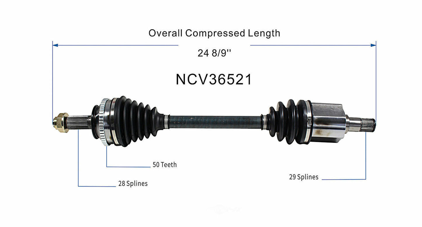 GSP North America NCV36521 CV Axle Assembly