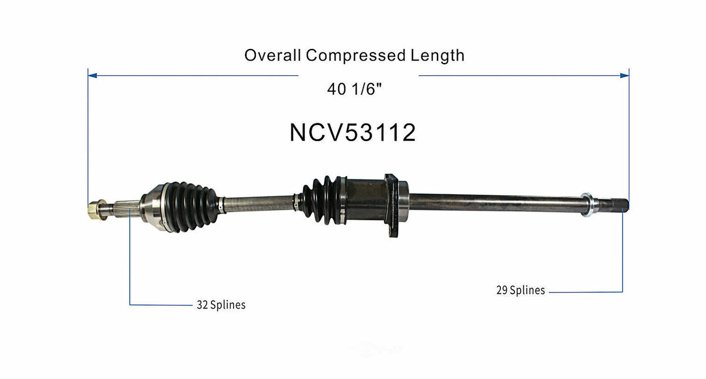 GSP North America NCV53112 CV Axle Assembly