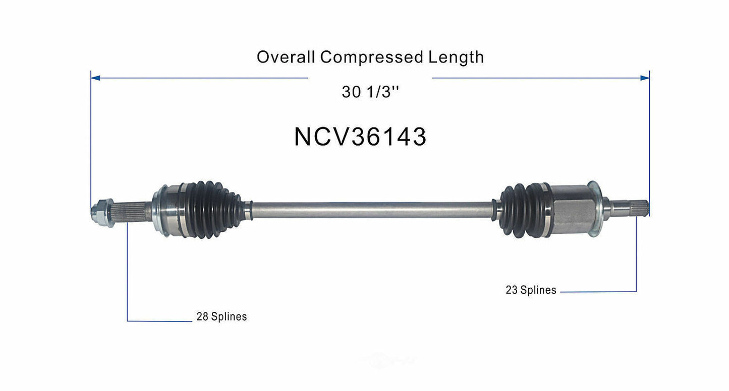 GSP North America NCV36143 CV Axle Assembly