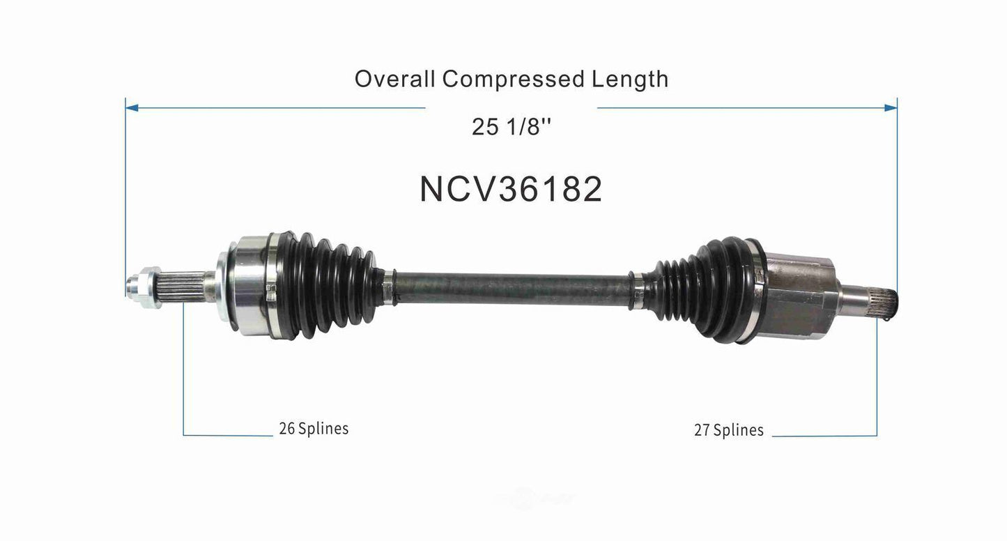 GSP North America NCV36182 CV Axle Assembly
