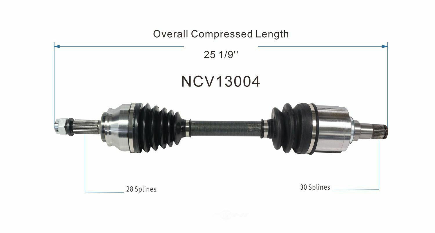 GSP North America NCV13004 CV Axle Assembly