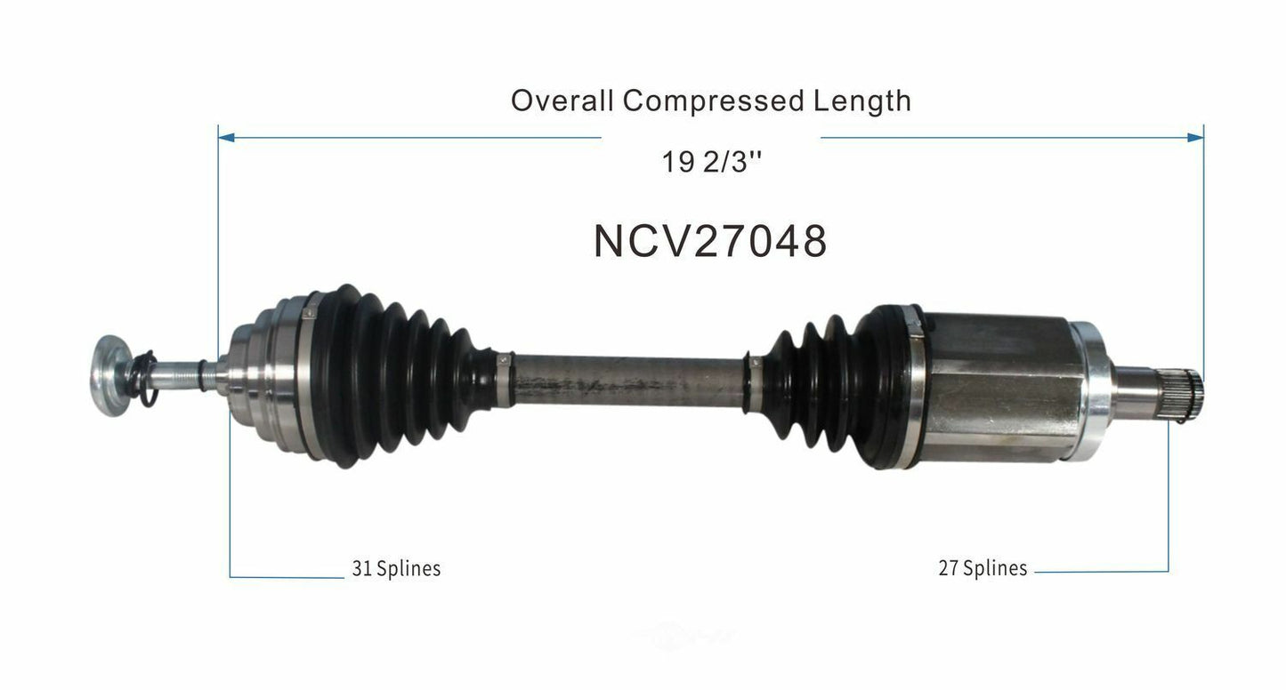 GSP North America NCV27048 CV Axle Assembly