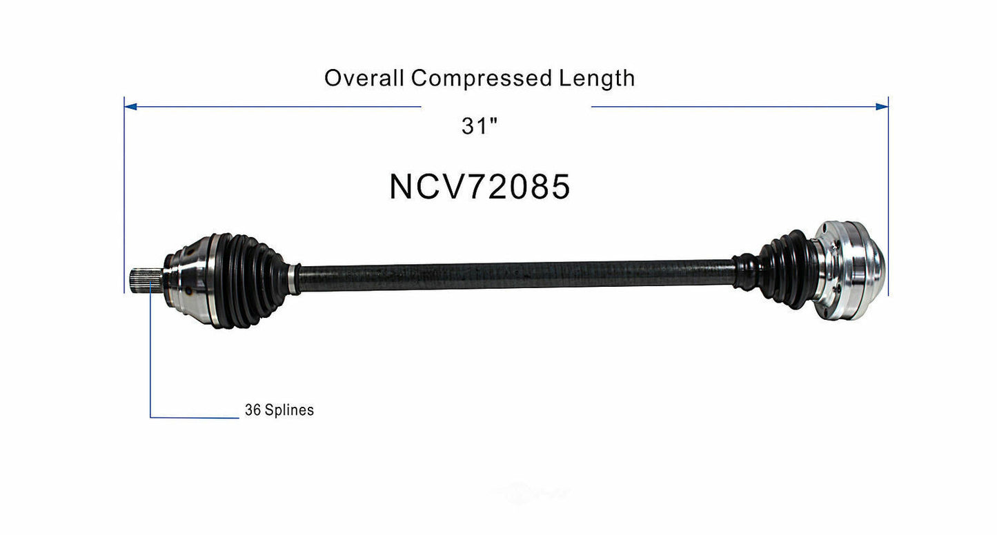 GSP North America NCV72085 CV Axle Assembly