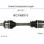 GSP North America NCV68010 CV Axle Assembly