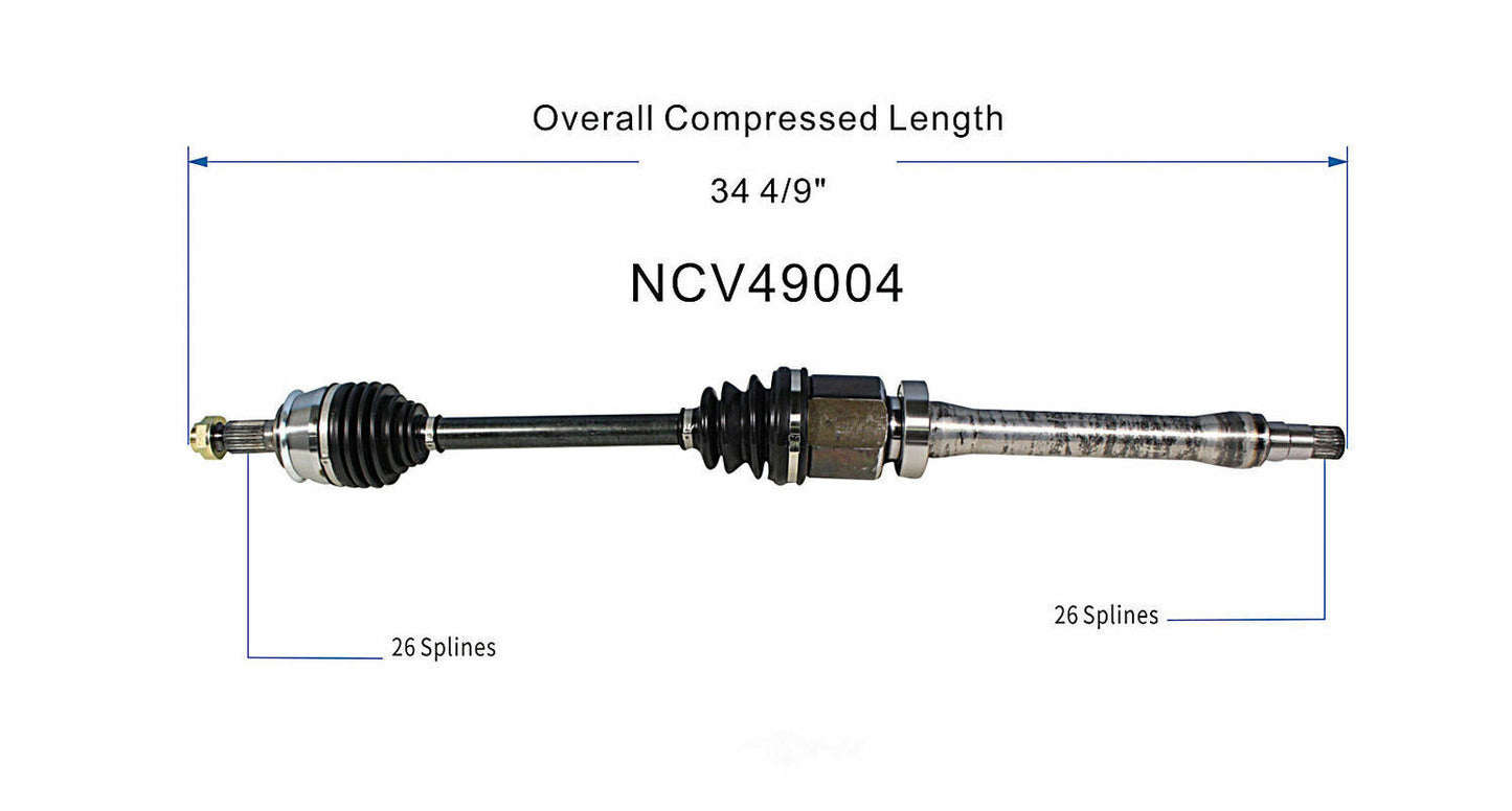 GSP North America NCV49004 CV Axle Assembly
