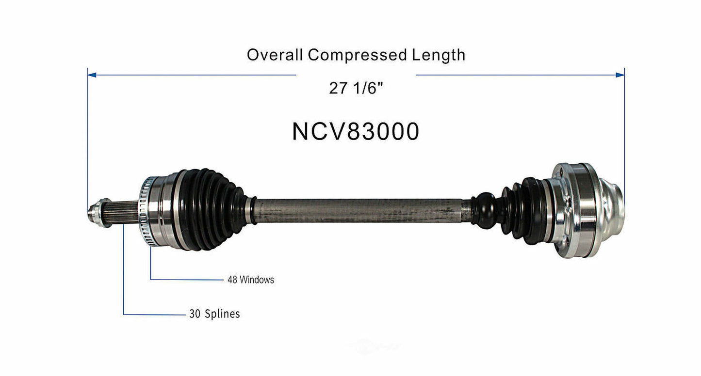 GSP North America NCV83000 CV Axle Assembly