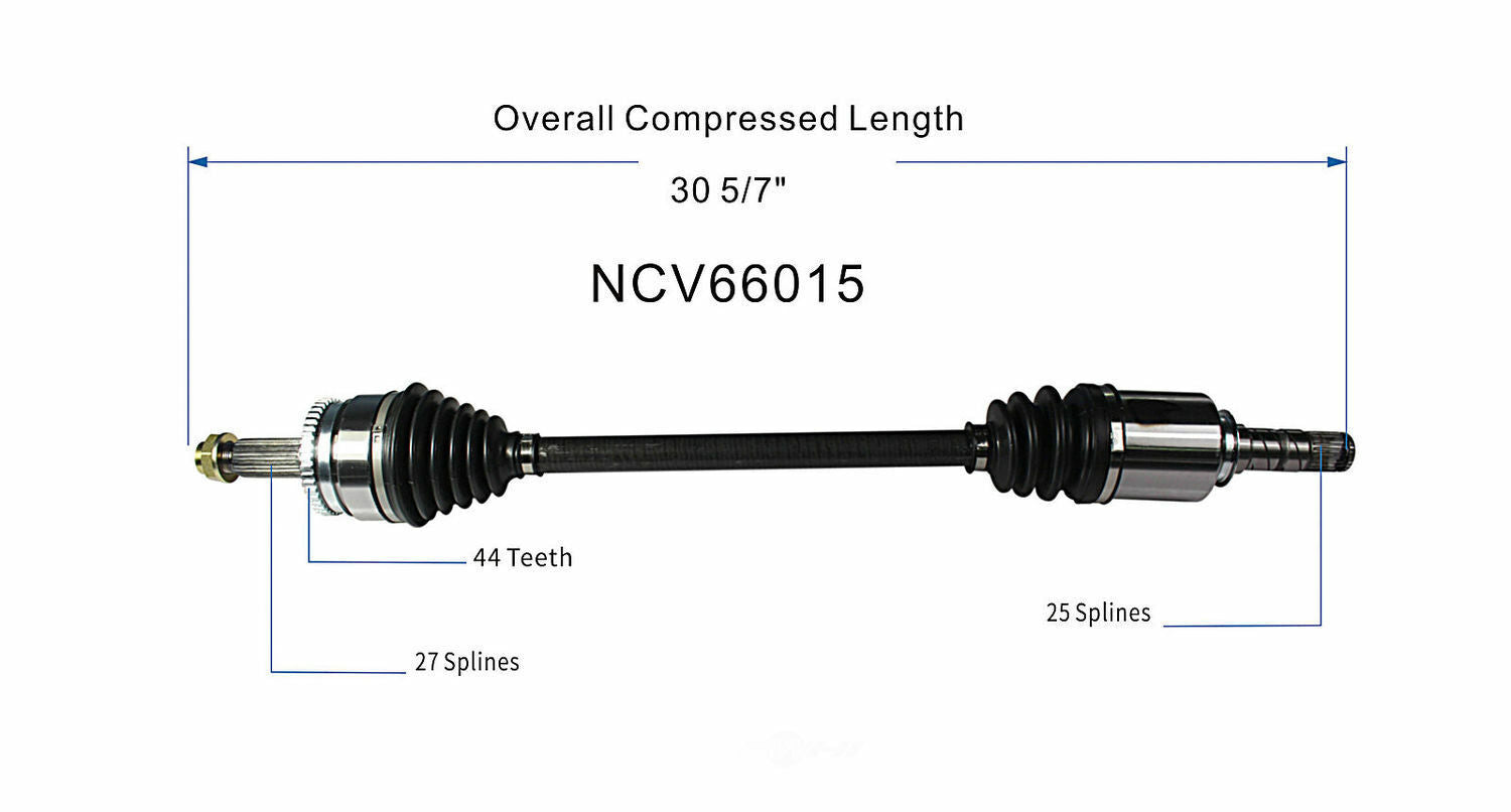 GSP North America NCV66015 CV Axle Assembly