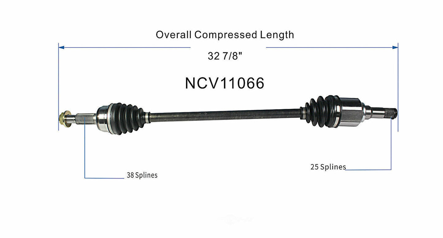 GSP North America NCV11066 CV Axle Assembly