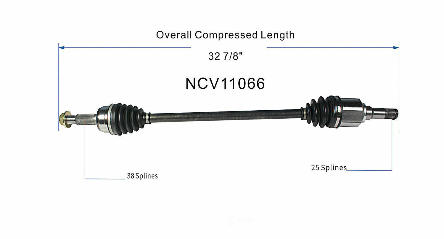 GSP North America NCV11066 CV Axle Assembly