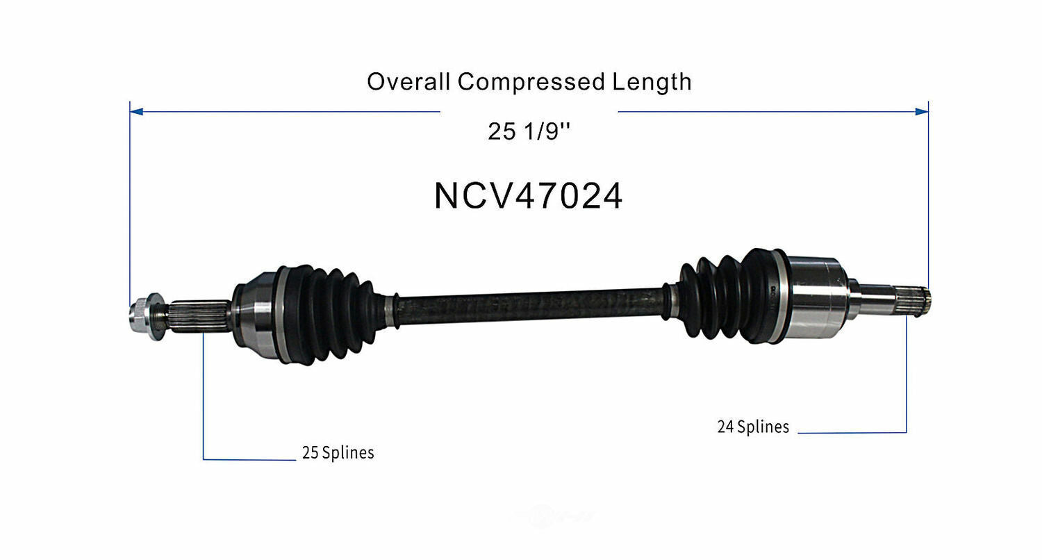 GSP North America NCV47024 CV Axle Assembly