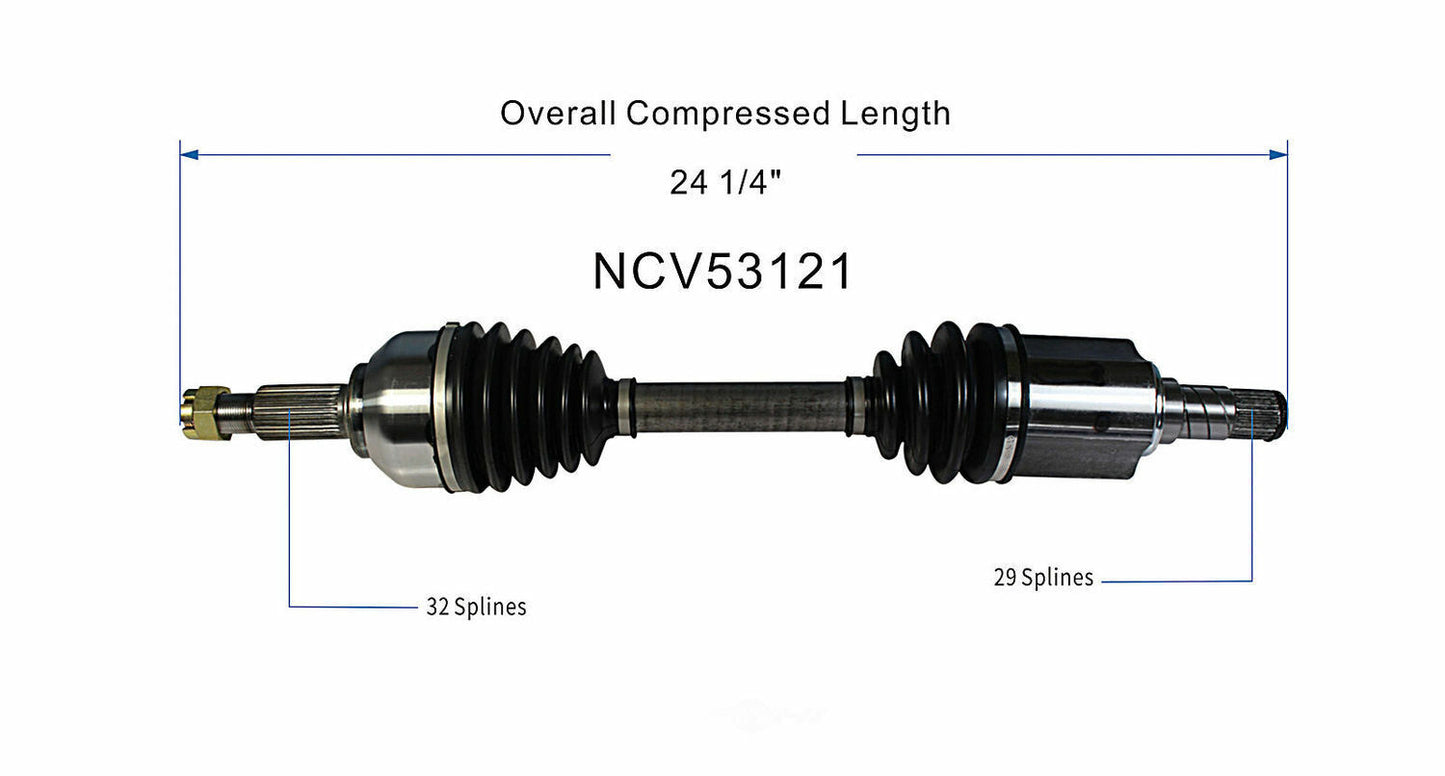 GSP North America NCV53121 CV Axle Assembly