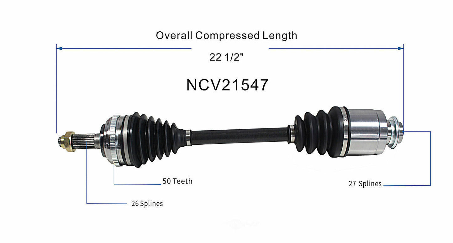 GSP North America NCV21547 CV Axle Assembly