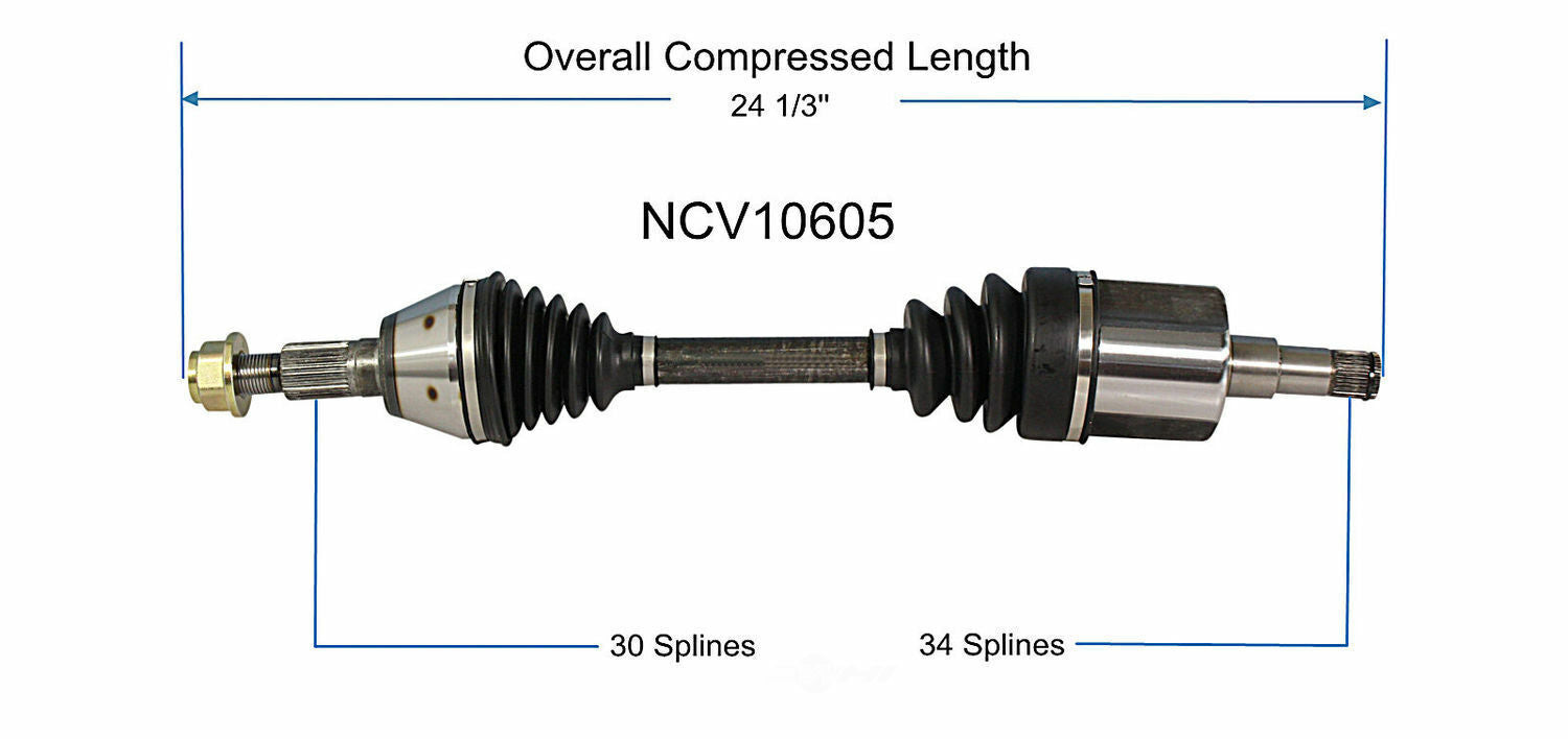 GSP North America NCV10605 CV Axle Assembly