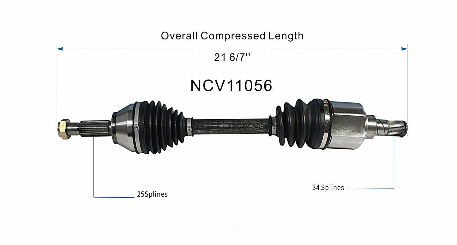 GSP North America NCV11056 CV Axle Assembly