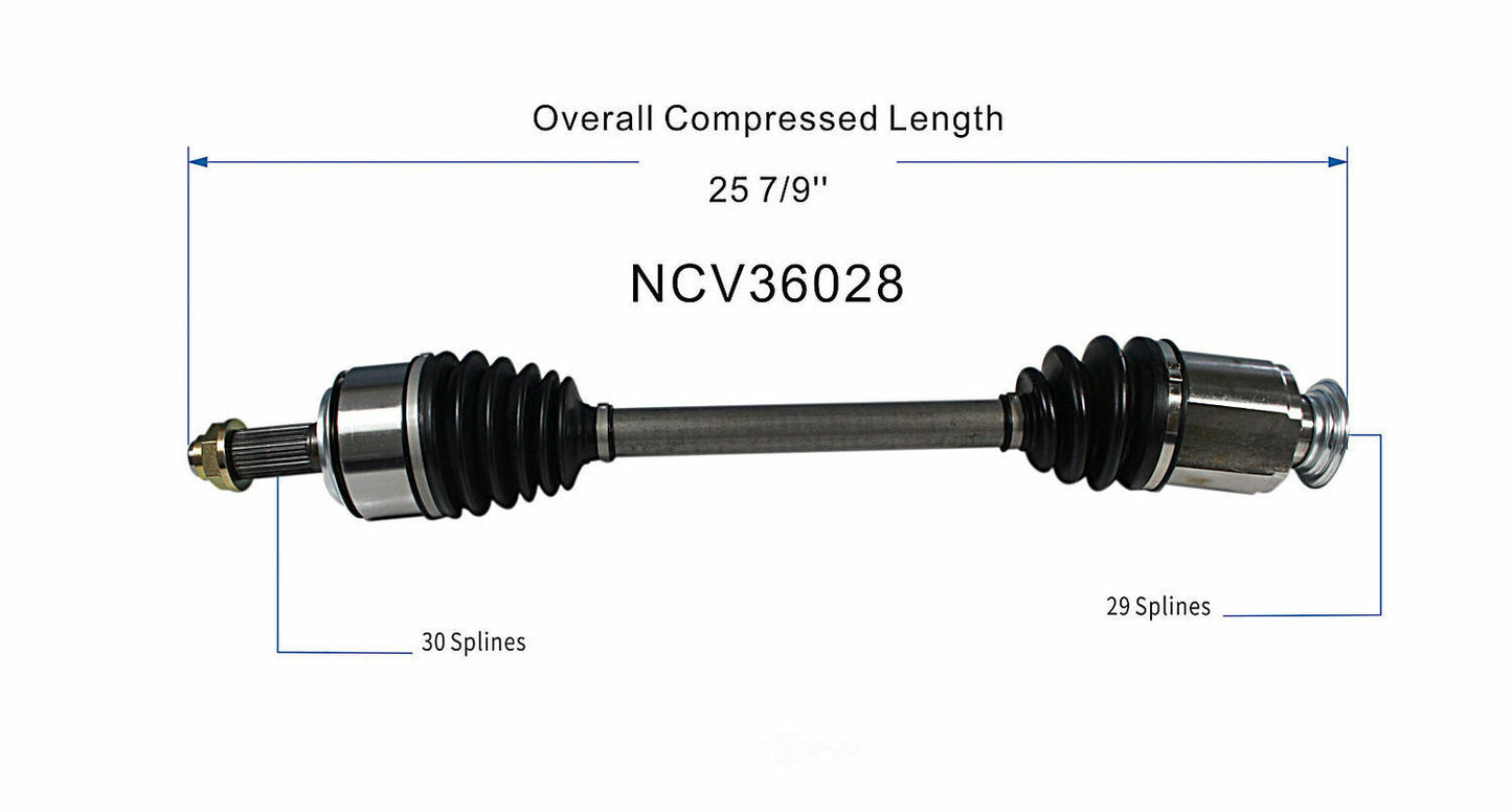 GSP North America NCV36028 CV Axle Assembly