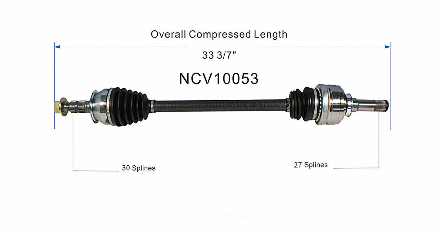 GSP North America NCV10053 CV Axle Assembly