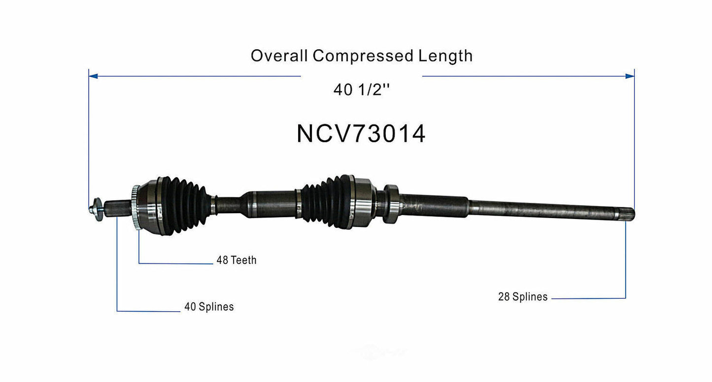 GSP North America NCV73014 CV Axle Assembly
