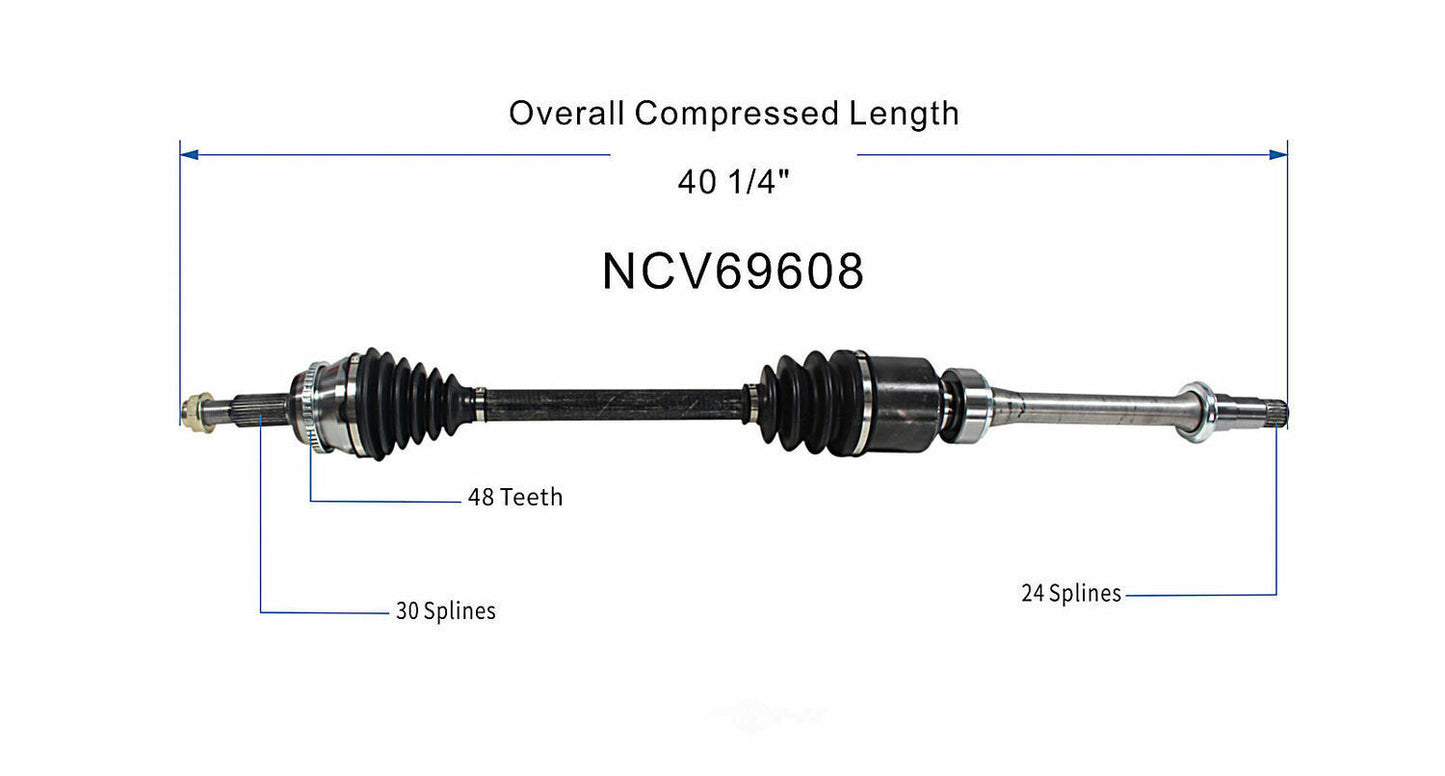 GSP North America NCV69608 CV Axle Assembly