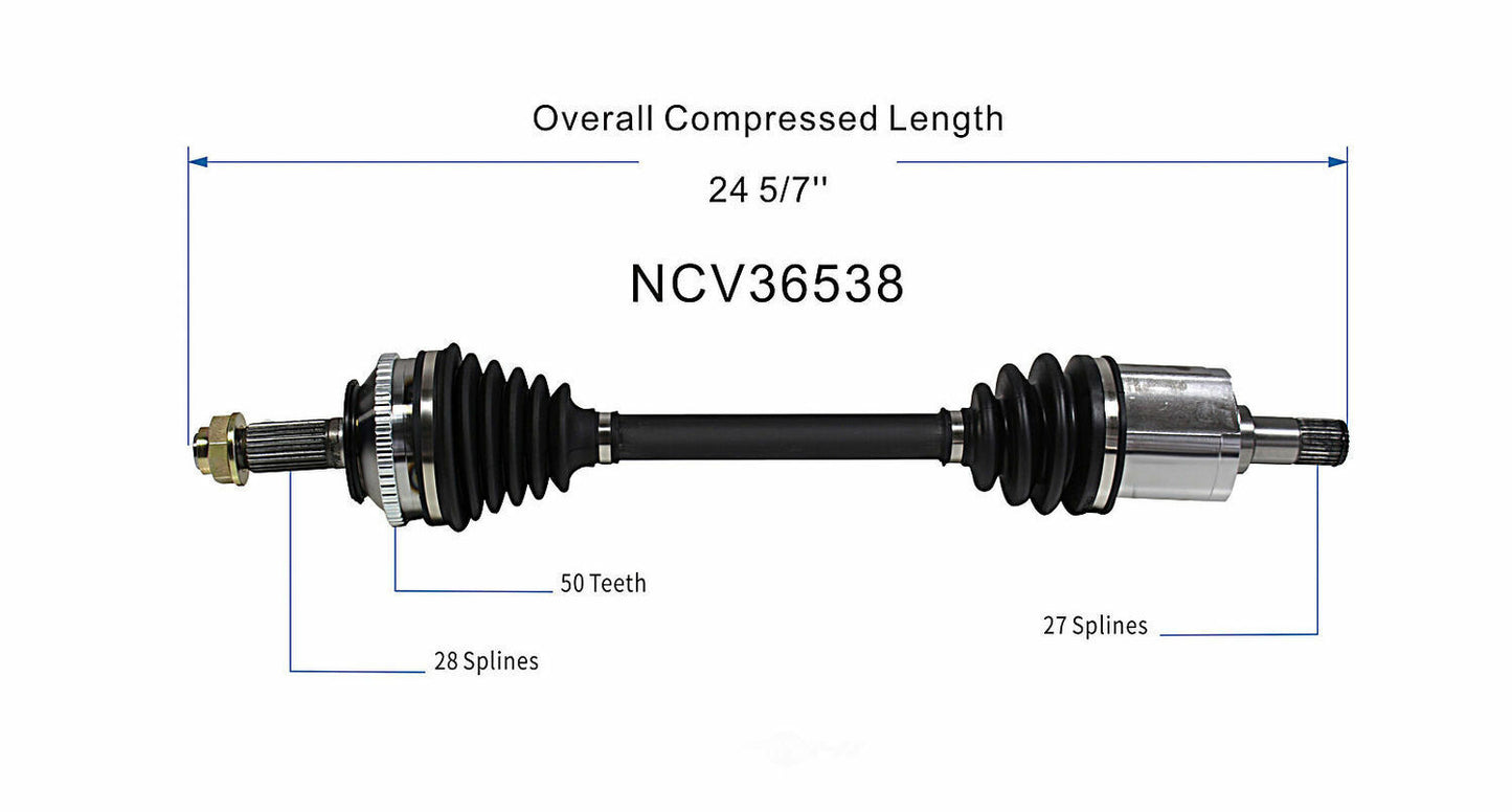 GSP North America NCV36538 CV Axle Assembly