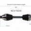 GSP North America NCV10235 CV Axle Assembly