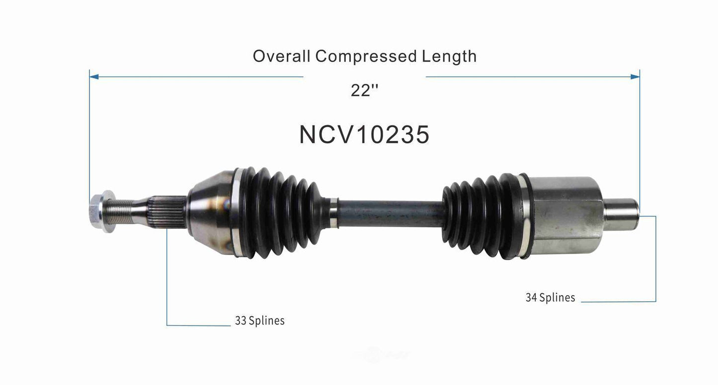 GSP North America NCV10235 CV Axle Assembly