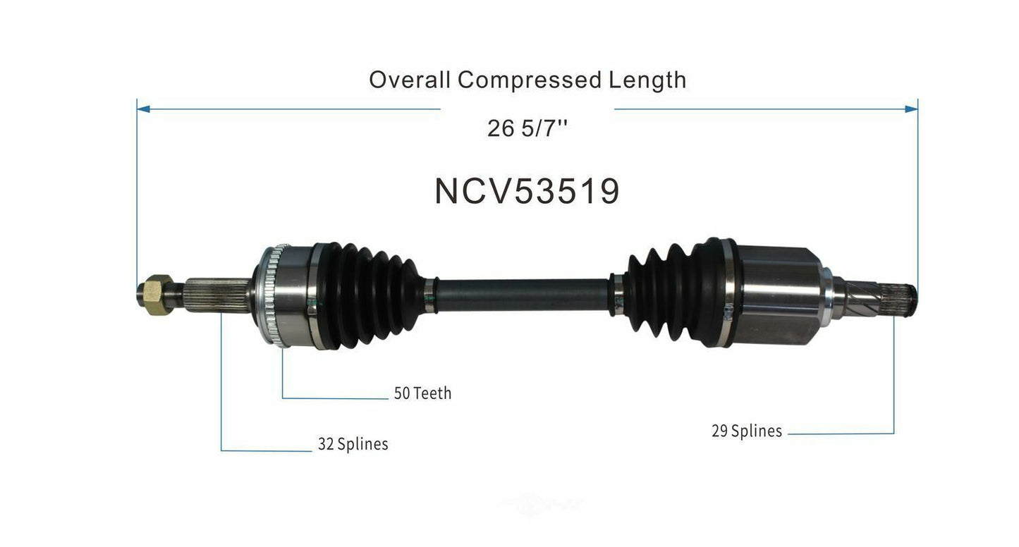 GSP North America NCV53519 CV Axle Assembly