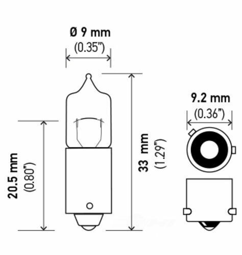 Hella H6W Parking Light Bulb