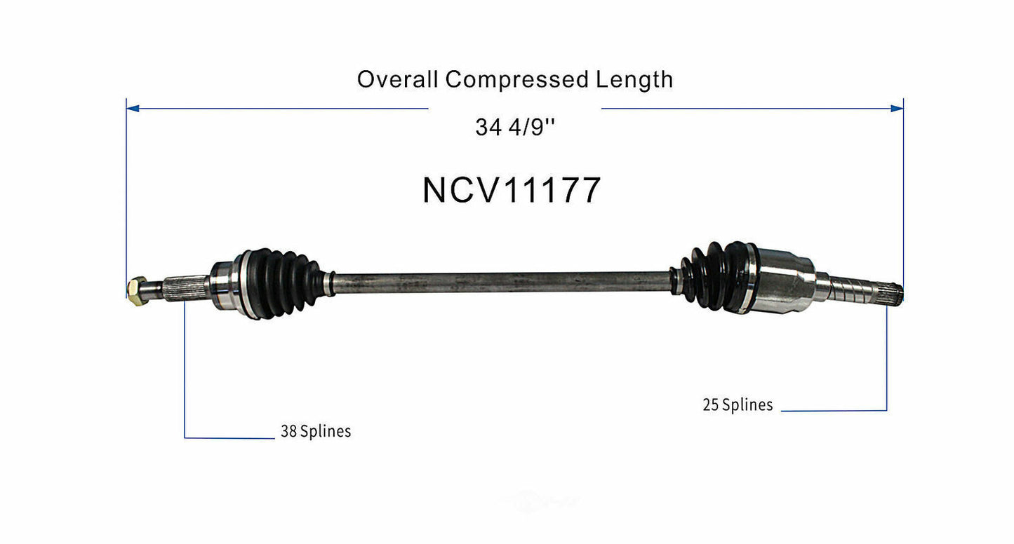 GSP North America NCV11177 CV Axle Assembly