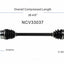 GSP North America NCV33037 CV Axle Assembly