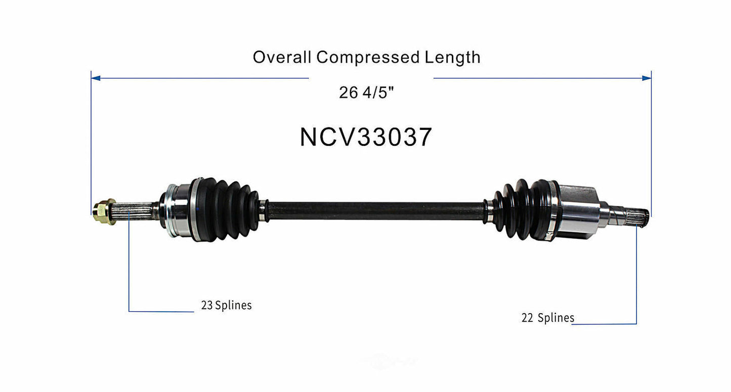 GSP North America NCV33037 CV Axle Assembly