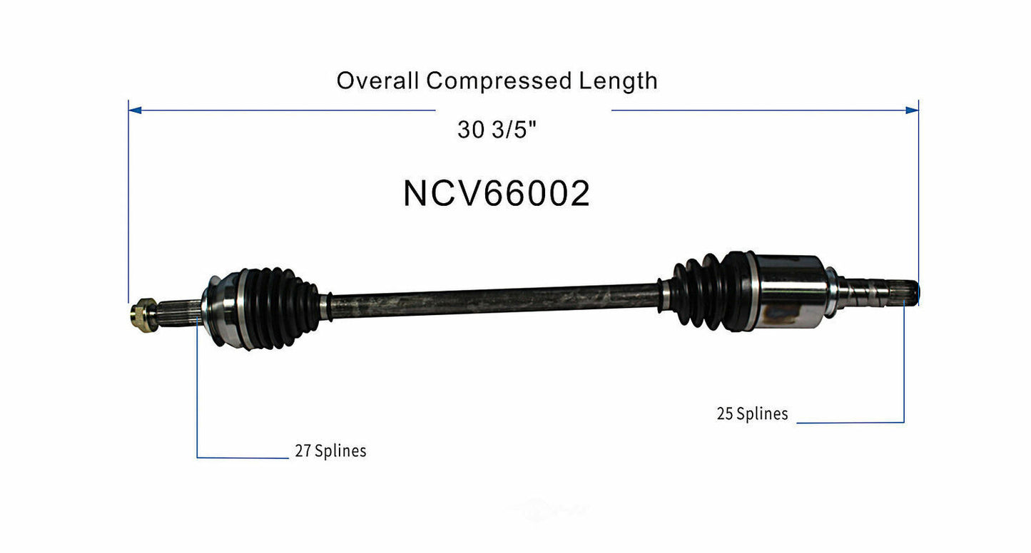 GSP North America NCV66002 CV Axle Assembly